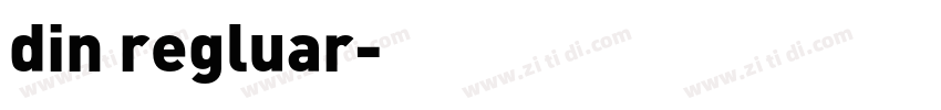 din regluar字体转换